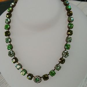 Chrysolite/Peridot SWAROVSKI Crystal NECKLACE
